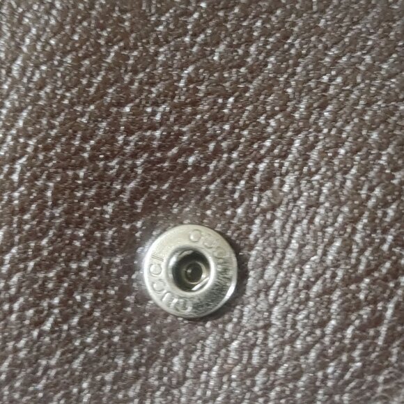 Gucci Logo Long Wallet Brown MonogramCanvas Leather Vintage Fair - Picture 8 of 16